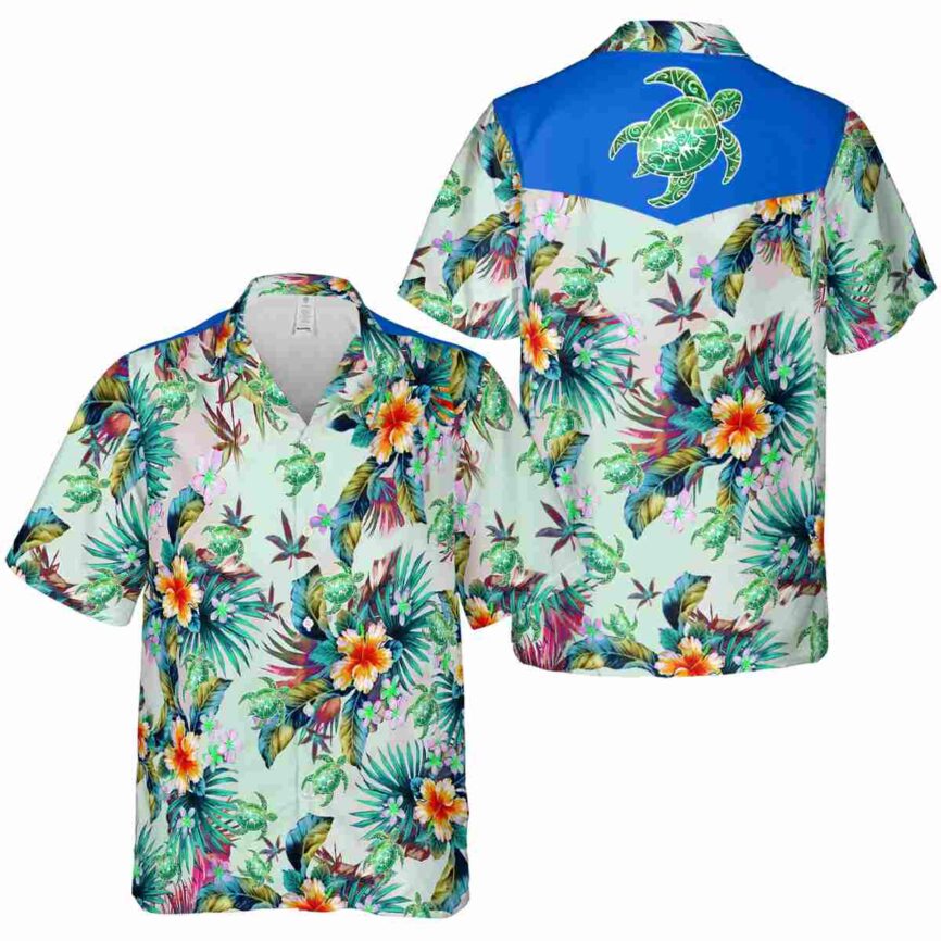 Tribal Floral Burst Hawaiian Shirt Premium grade