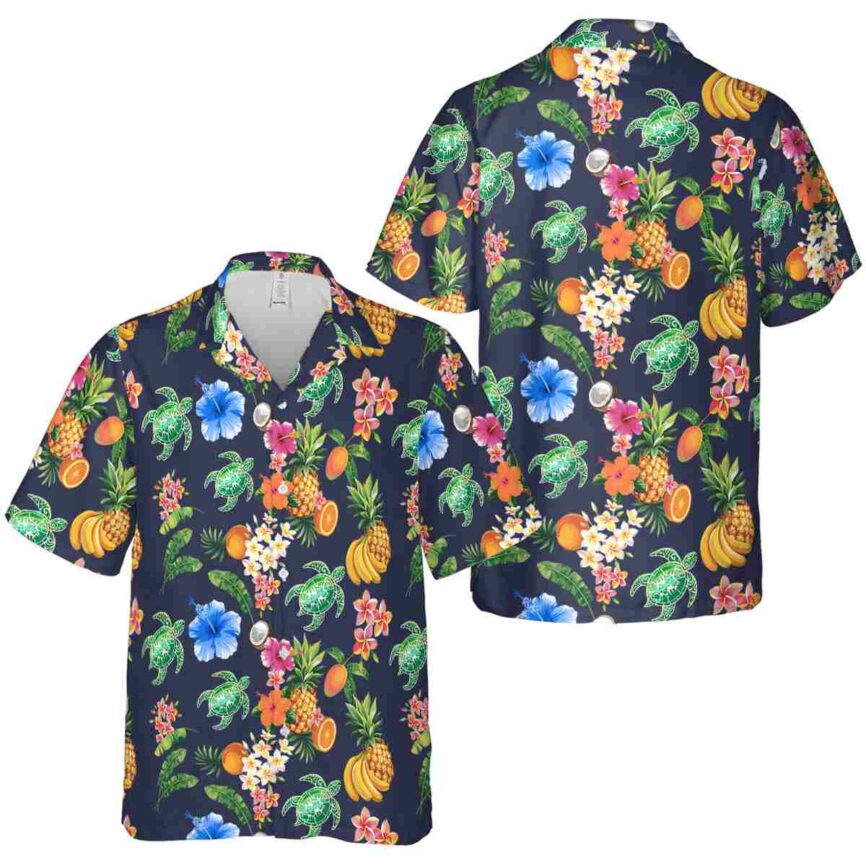 Tribal Fruit Pattern Hawaiian Shirt Premium grade