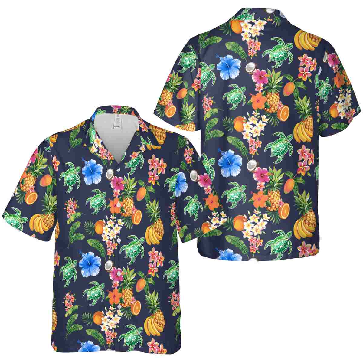 Tribal Fruit Pattern Hawaiian Shirt Premium grade Tribal Fruit Pattern Hawaiian Shirt Premium grade