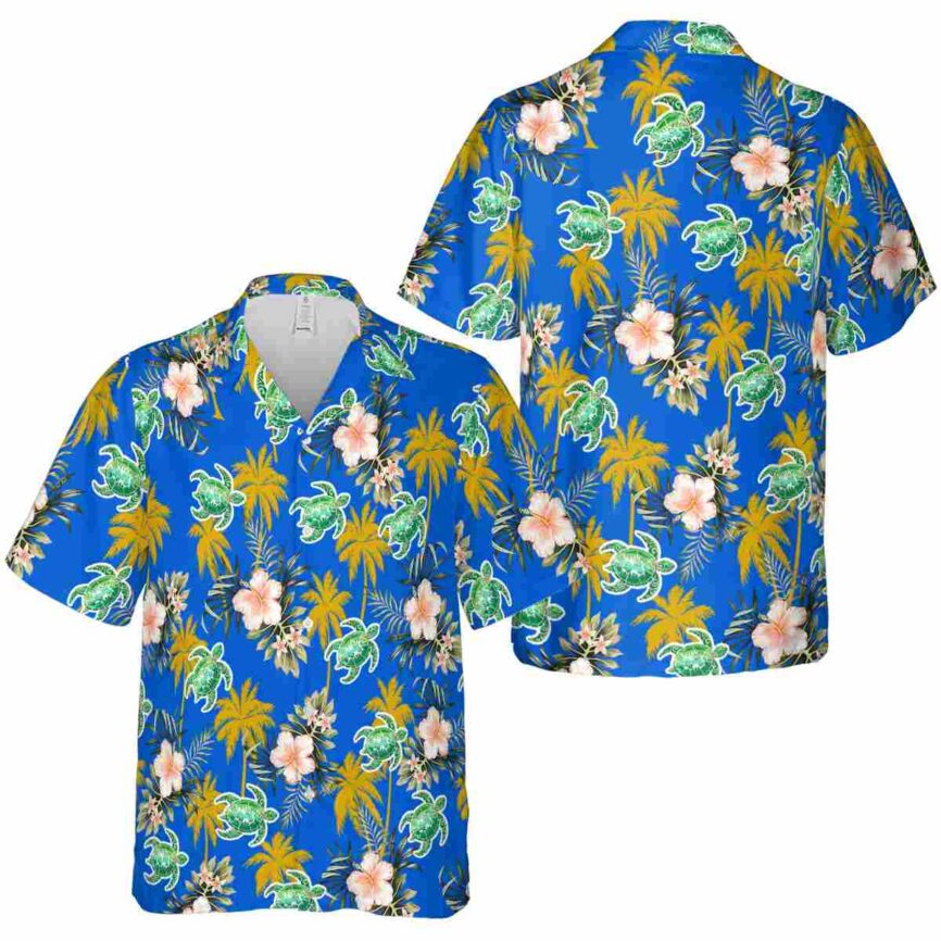 Tribal Hibiscus Palm Hawaiian Shirt Premium grade