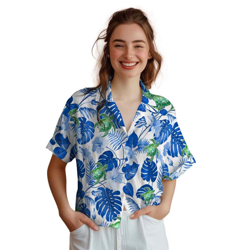 Tribal Leaf Pattern Hawaiian Shirt Top rated