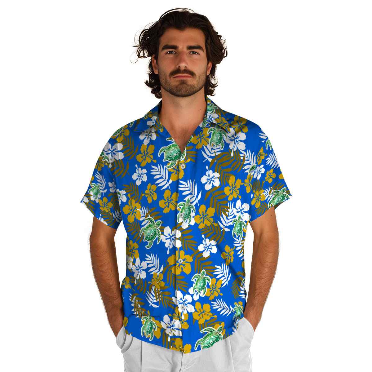 Tribal Leafy Hibiscus Hawaiian Shirt New Arrival Tribal Leafy Hibiscus Hawaiian Shirt New Arrival