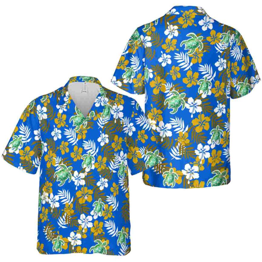 Tribal Leafy Hibiscus Hawaiian Shirt Premium grade