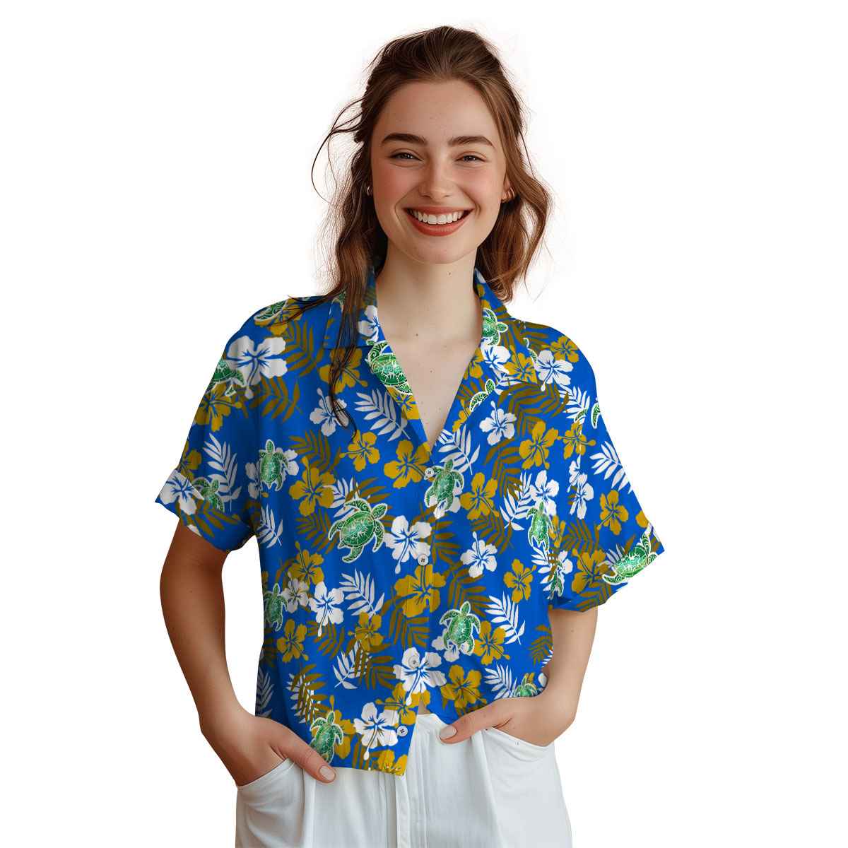 Tribal Leafy Hibiscus Hawaiian Shirt Top rated Tribal Leafy Hibiscus Hawaiian Shirt Top rated