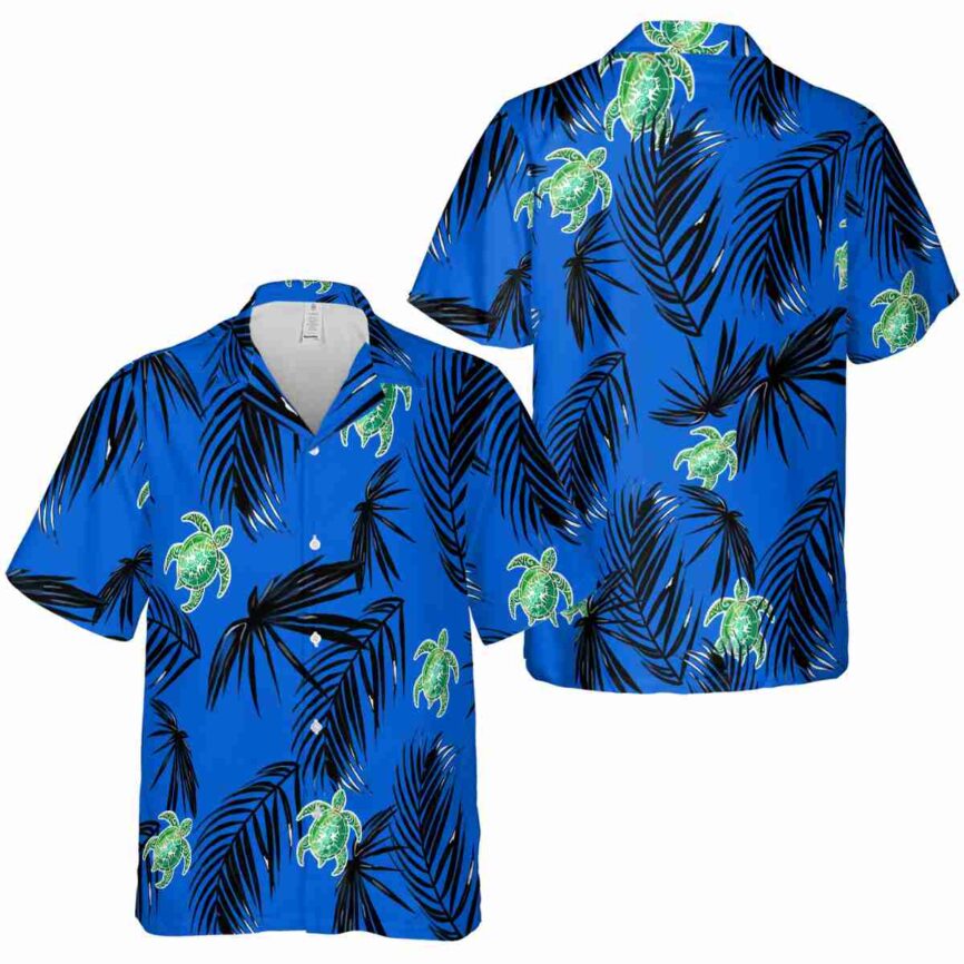 Tribal Monochrome Palm Hawaiian Shirt Premium grade