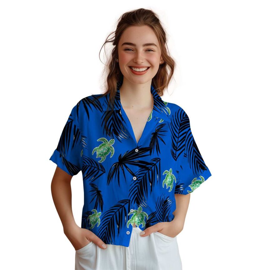 Tribal Monochrome Palm Hawaiian Shirt Top rated