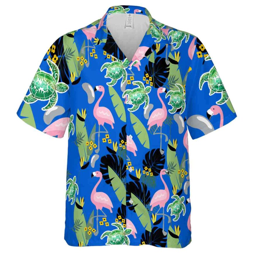 Tribal Pink Flamingo Hawaiian Shirt Fashion forward