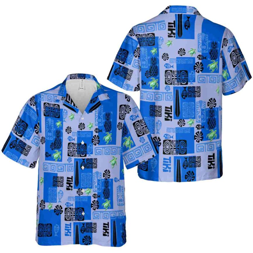 Tribal Tiki Motifs Hawaiian Shirt Premium grade