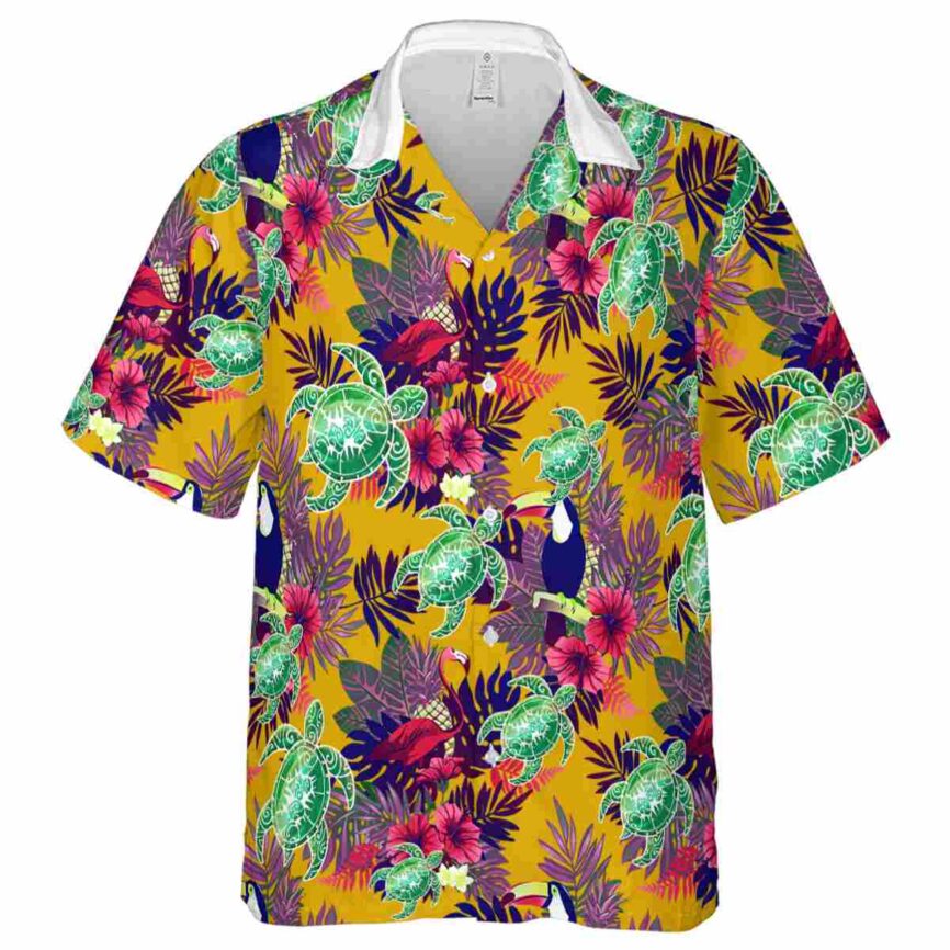 Tribal Tropical Bird Hawaiian Shirt Fashion forward