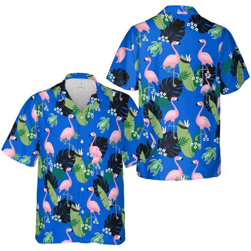 Tribal Tropical Flamingo Hawaiian Shirt Premium grade