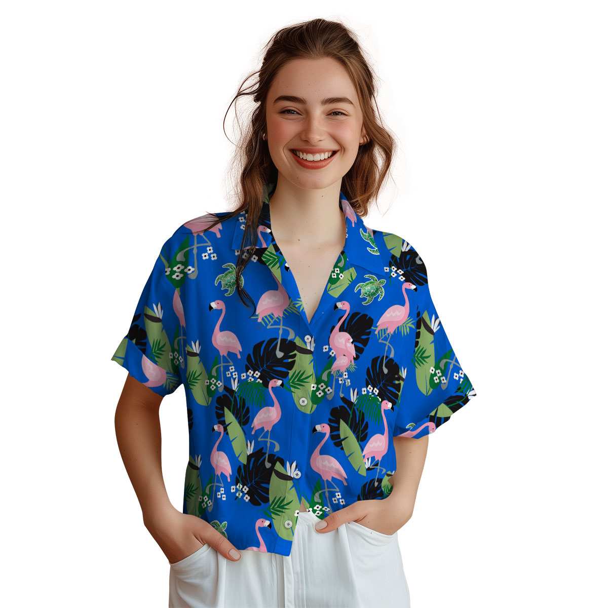 Tribal Tropical Flamingo Hawaiian Shirt Top rated Tribal Tropical Flamingo Hawaiian Shirt Top rated