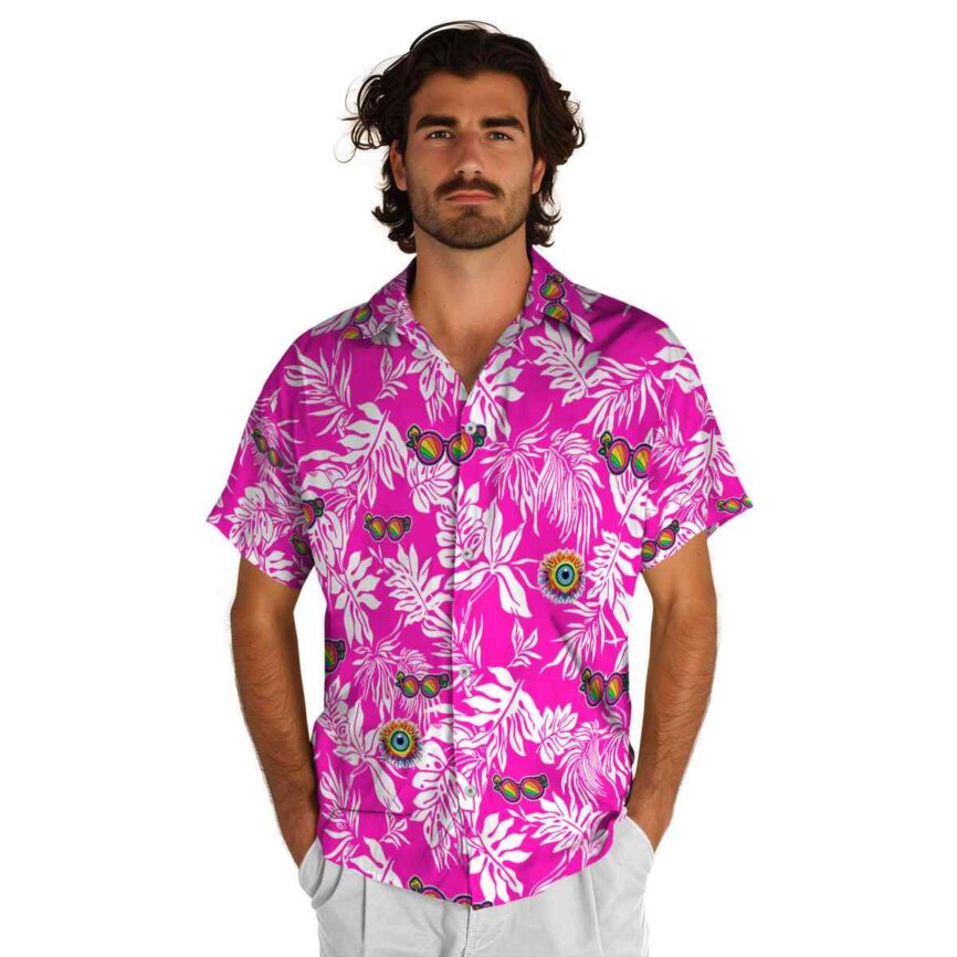 Trippy Bold Foliage Hawaiian Shirt New Arrival
