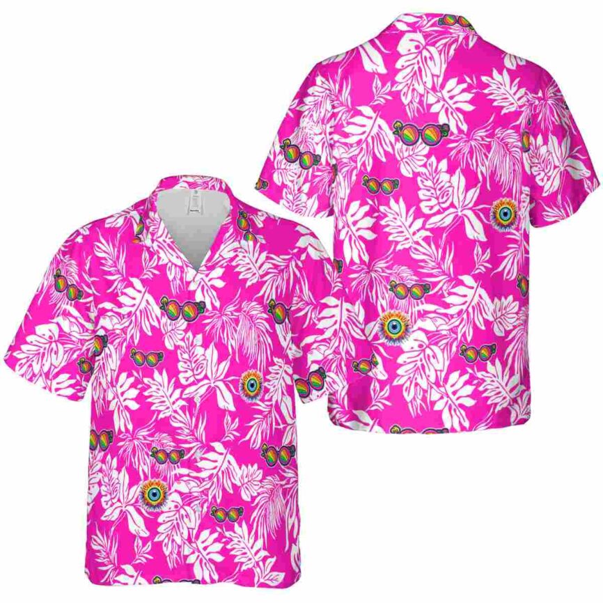 Trippy Bold Foliage Hawaiian Shirt Premium grade