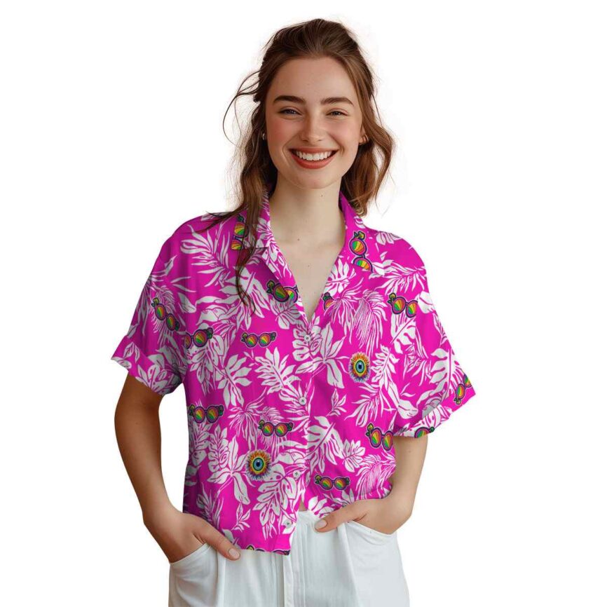 Trippy Bold Foliage Hawaiian Shirt Top rated