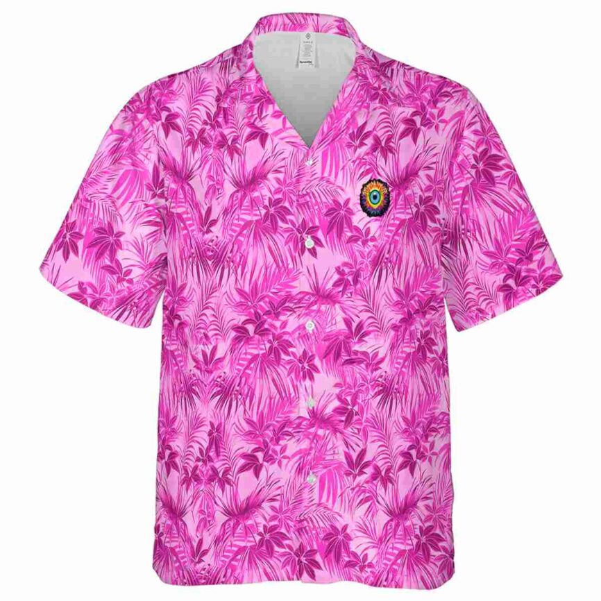 Trippy Foliage Print Hawaiian Shirt Fashion forward