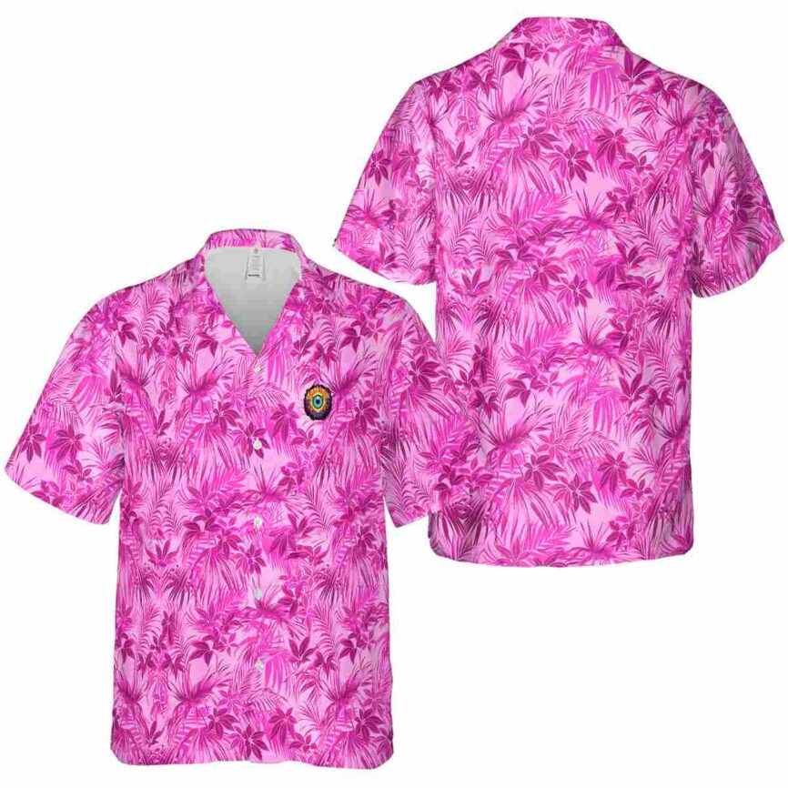 Trippy Foliage Print Hawaiian Shirt Premium grade