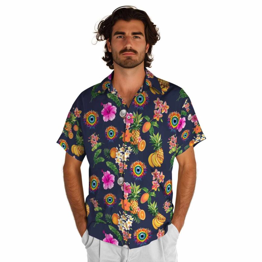 Trippy Fruit Pattern Hawaiian Shirt New Arrival