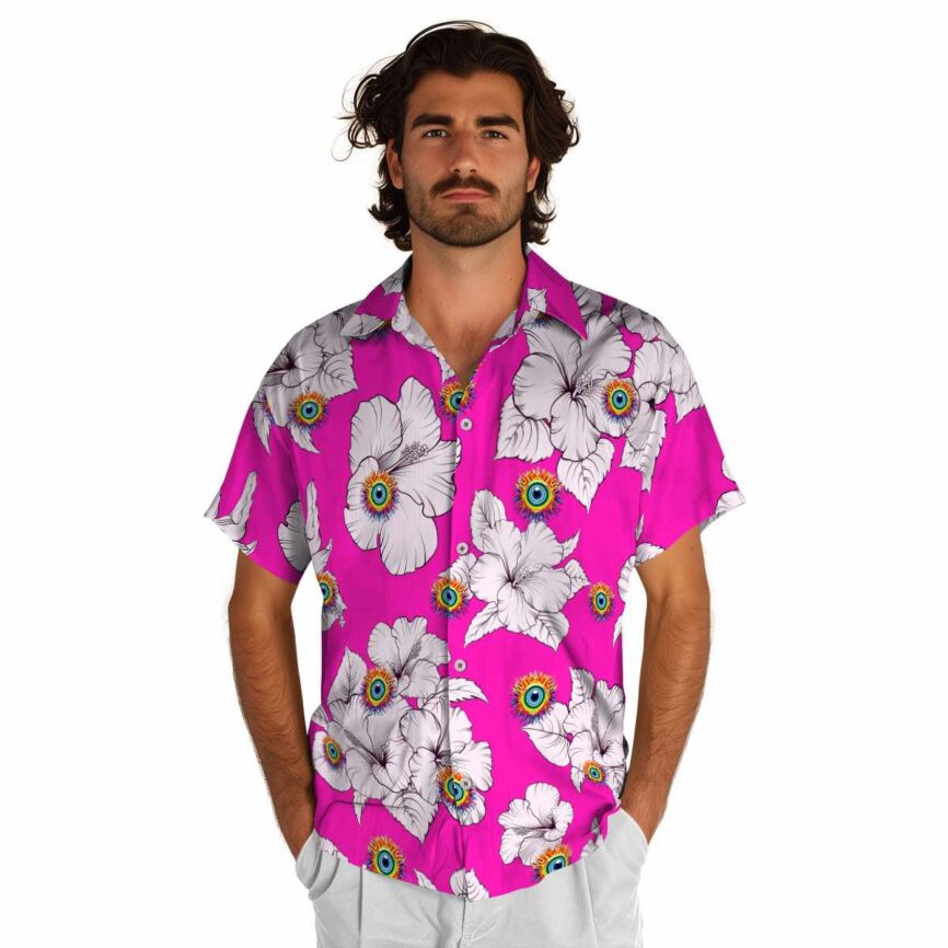 Trippy Hibiscus Flower Hawaiian Shirt New Arrival