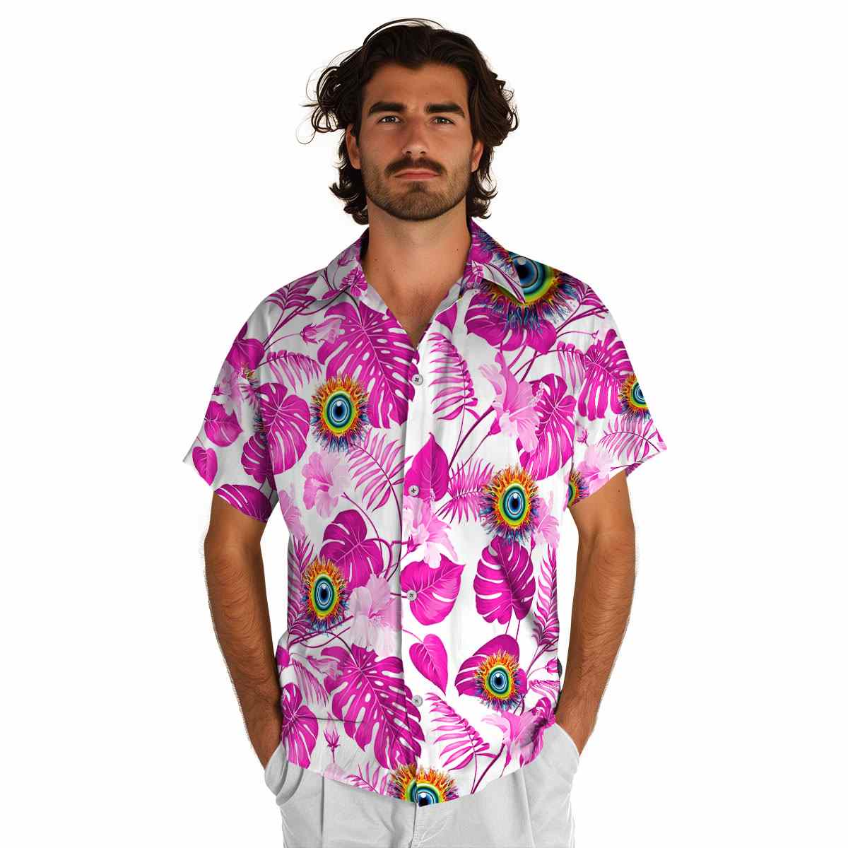 Trippy Leaf Pattern Hawaiian Shirt New Arrival Trippy Leaf Pattern Hawaiian Shirt New Arrival