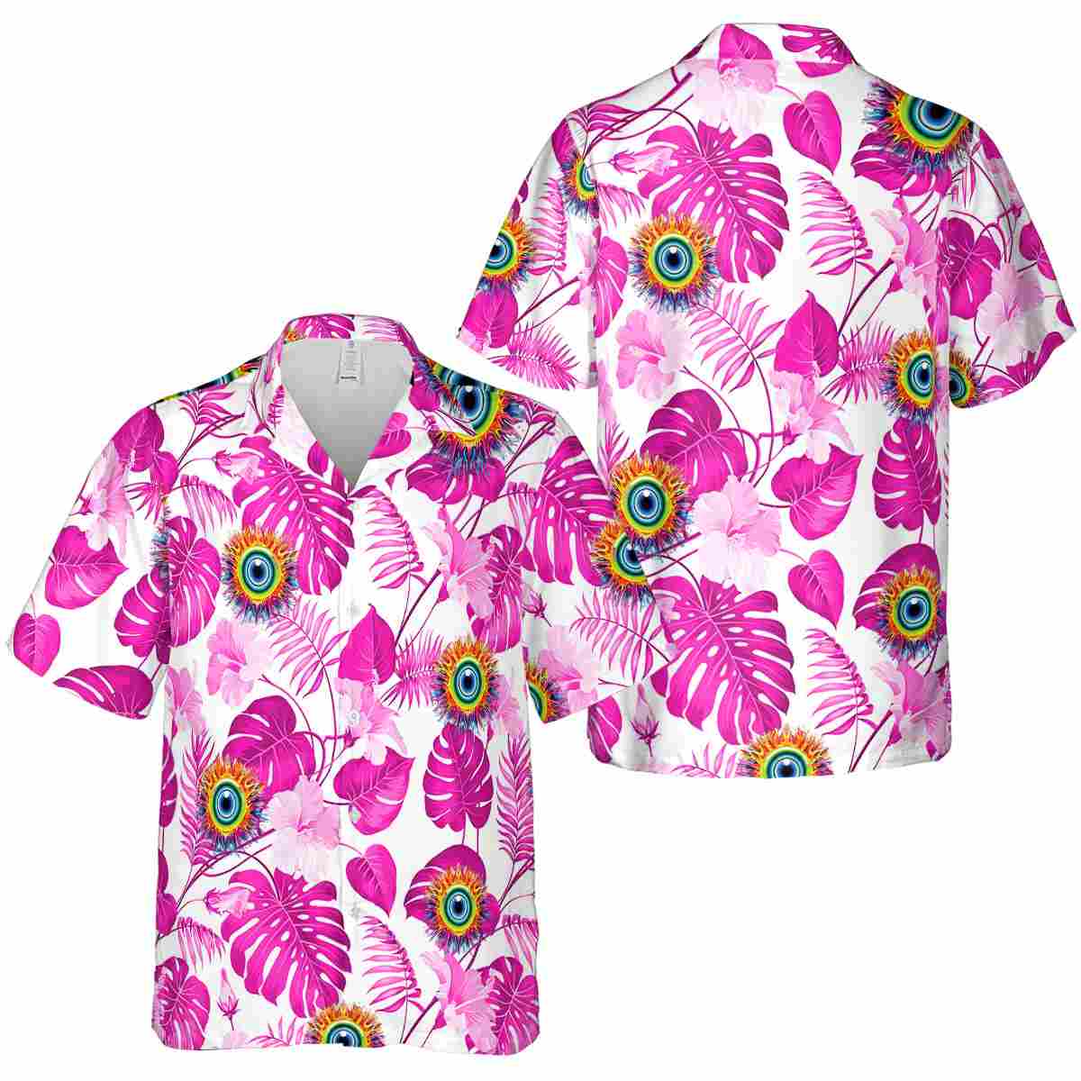 Trippy Leaf Pattern Hawaiian Shirt Premium grade Trippy Leaf Pattern Hawaiian Shirt Premium grade