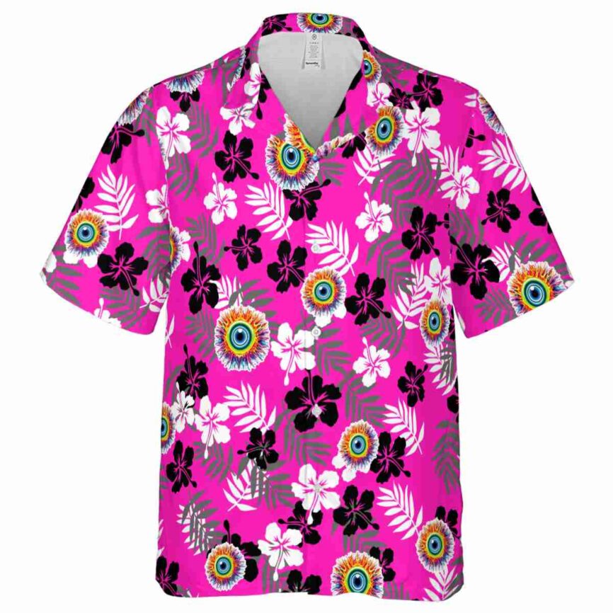 Trippy Leafy Hibiscus Hawaiian Shirt Fashion forward