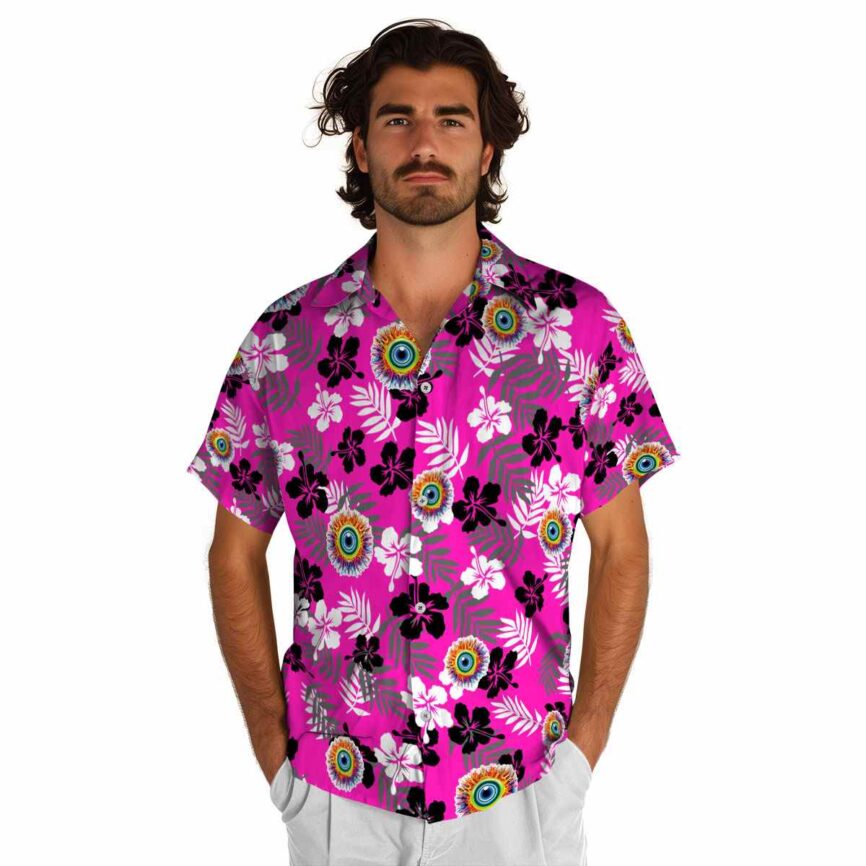 Trippy Leafy Hibiscus Hawaiian Shirt New Arrival