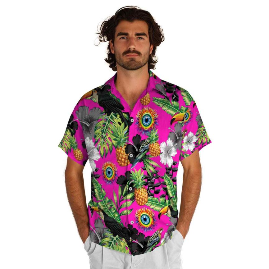 Trippy Leafy Toucan Hawaiian Shirt New Arrival