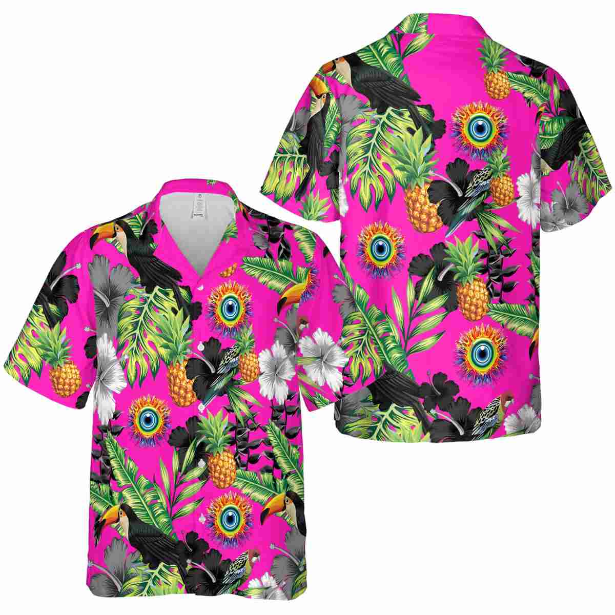 Trippy Leafy Toucan Hawaiian Shirt Premium grade Trippy Leafy Toucan Hawaiian Shirt Premium grade
