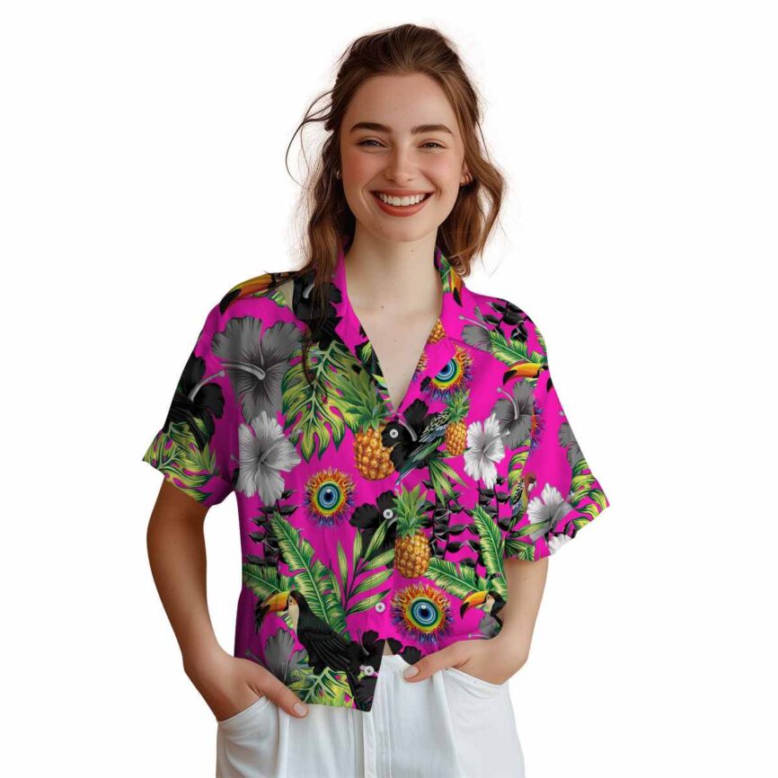 Trippy Leafy Toucan Hawaiian Shirt Top rated
