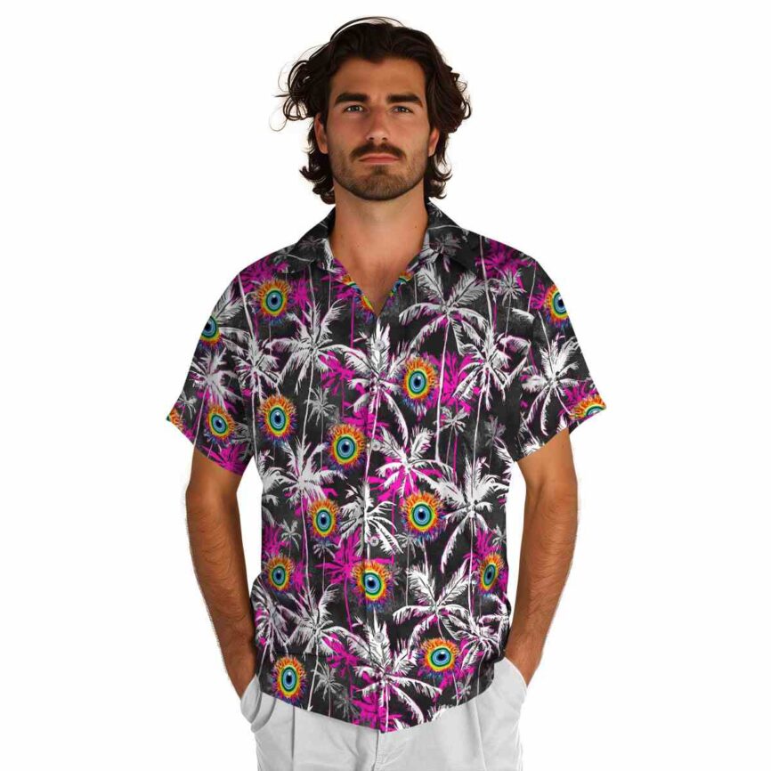 Trippy Palm Themed Hawaiian Shirt New Arrival