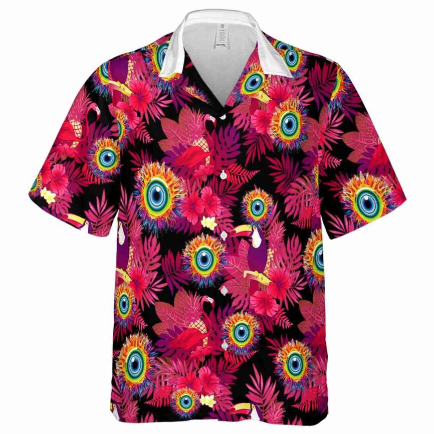 Trippy Tropical Bird Hawaiian Shirt Fashion forward