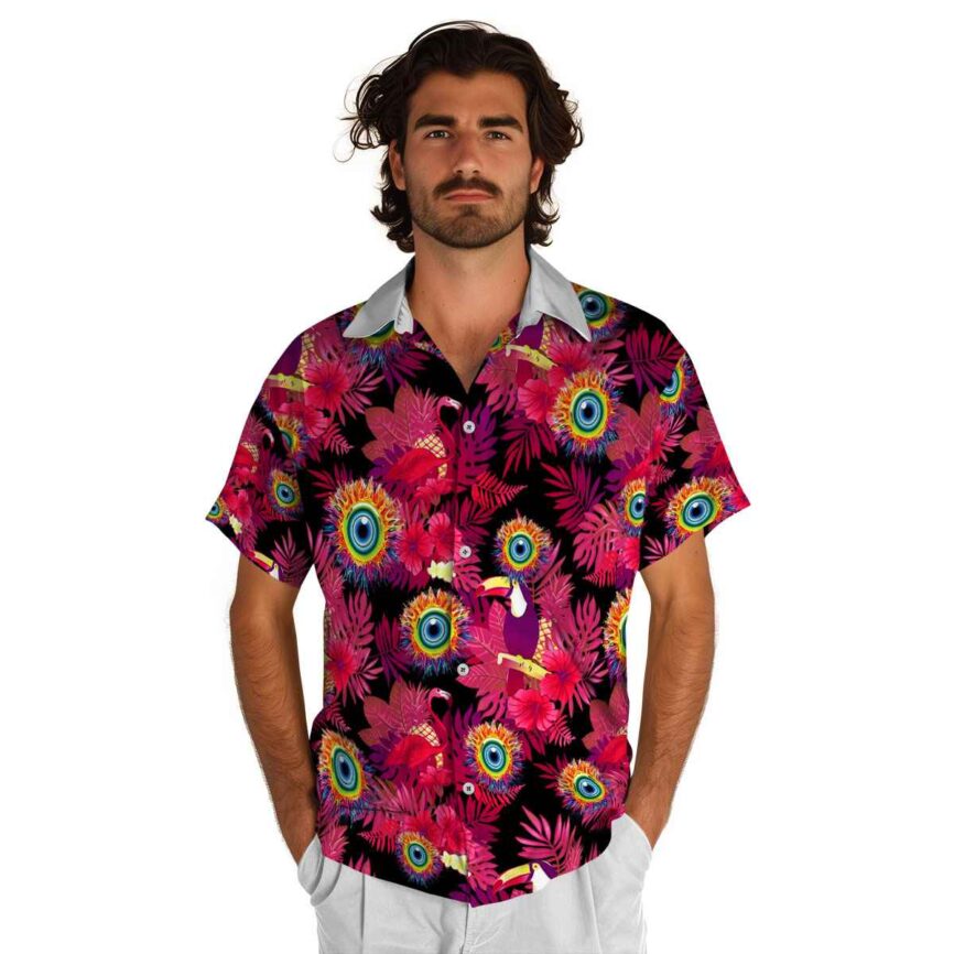 Trippy Tropical Bird Hawaiian Shirt New Arrival