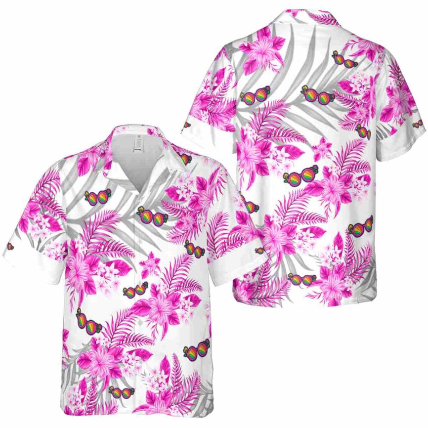 Trippy Tropical Blossom Hawaiian Shirt Premium grade