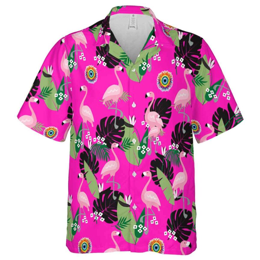 Trippy Tropical Flamingo Hawaiian Shirt Fashion forward