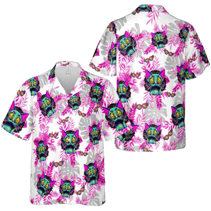 Trippy Tropical Fronds Hawaiian Shirt Premium grade
