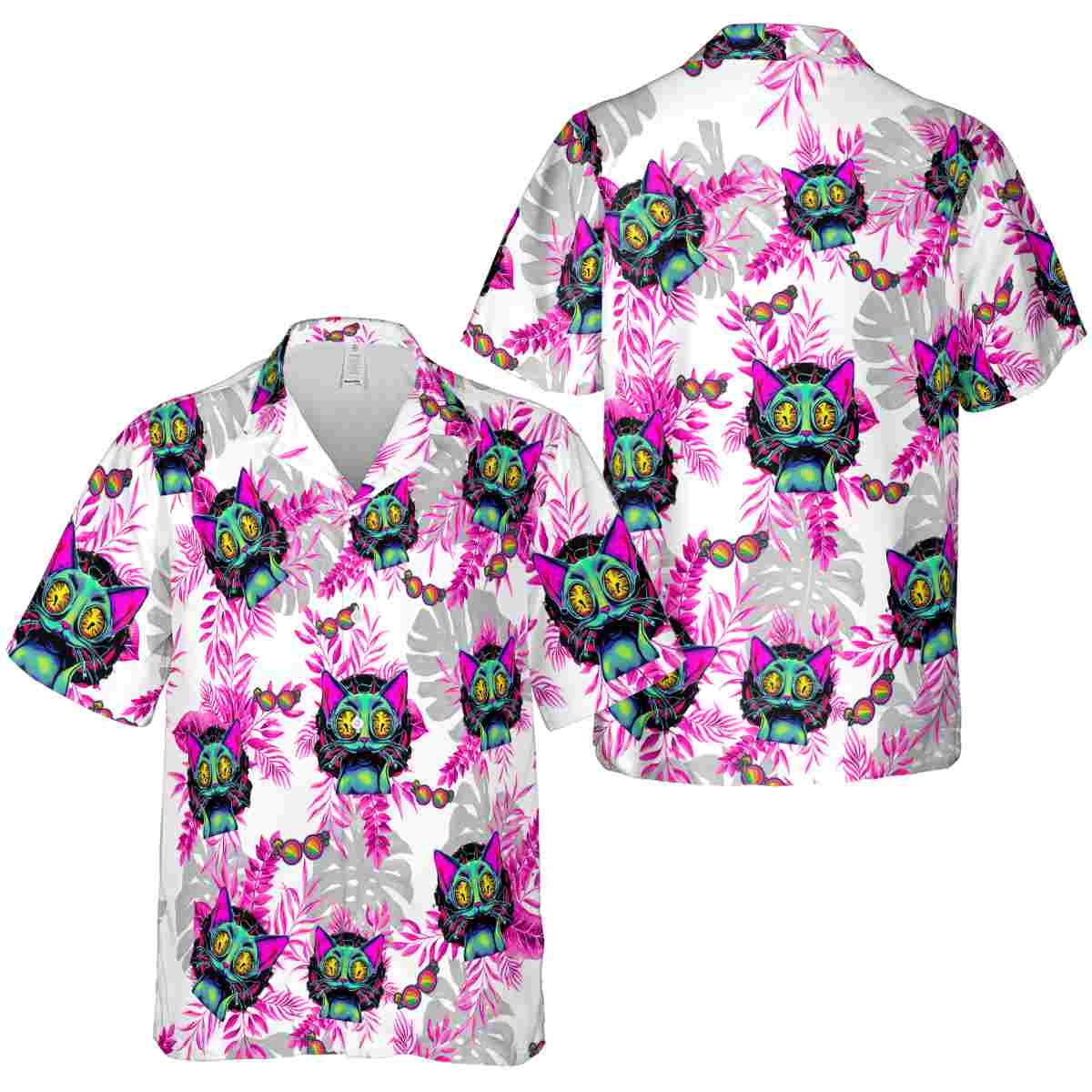 Trippy Tropical Fronds Hawaiian Shirt Premium grade Trippy Tropical Fronds Hawaiian Shirt Premium grade