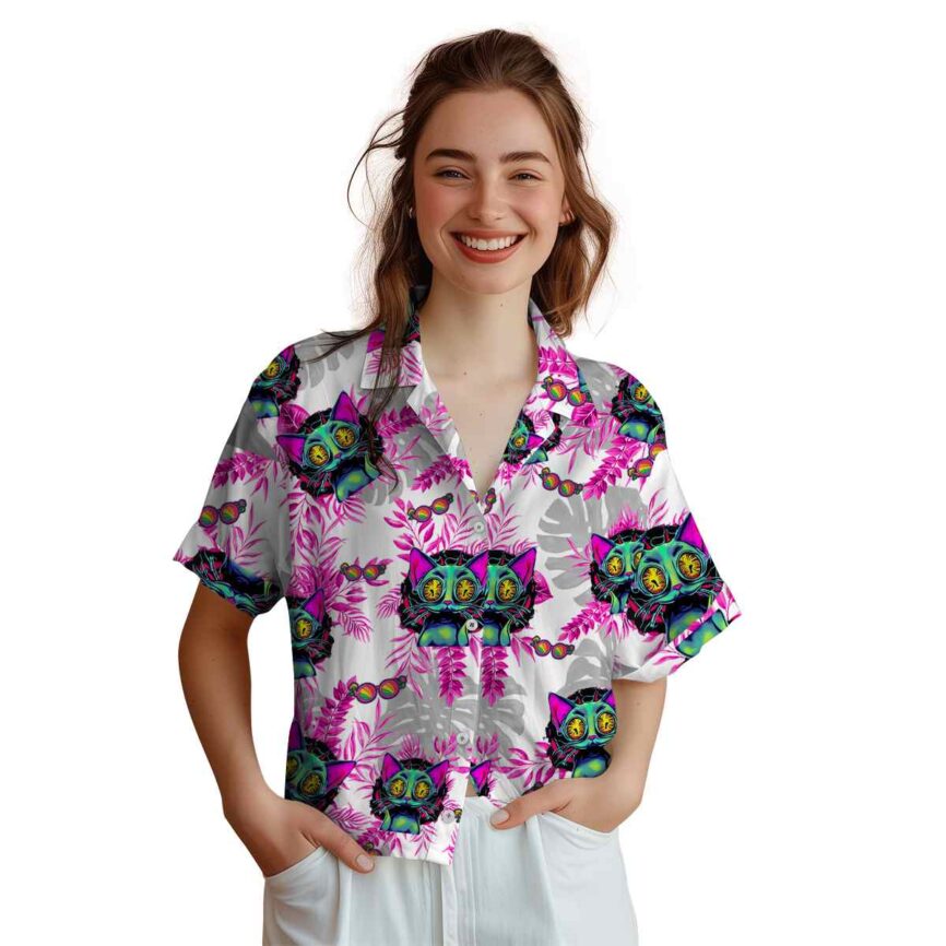Trippy Tropical Fronds Hawaiian Shirt Top rated