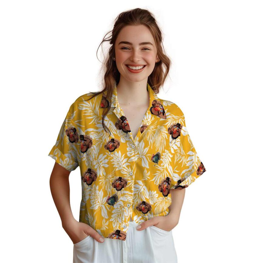 Turkey Bold Foliage Hawaiian Shirt Top rated