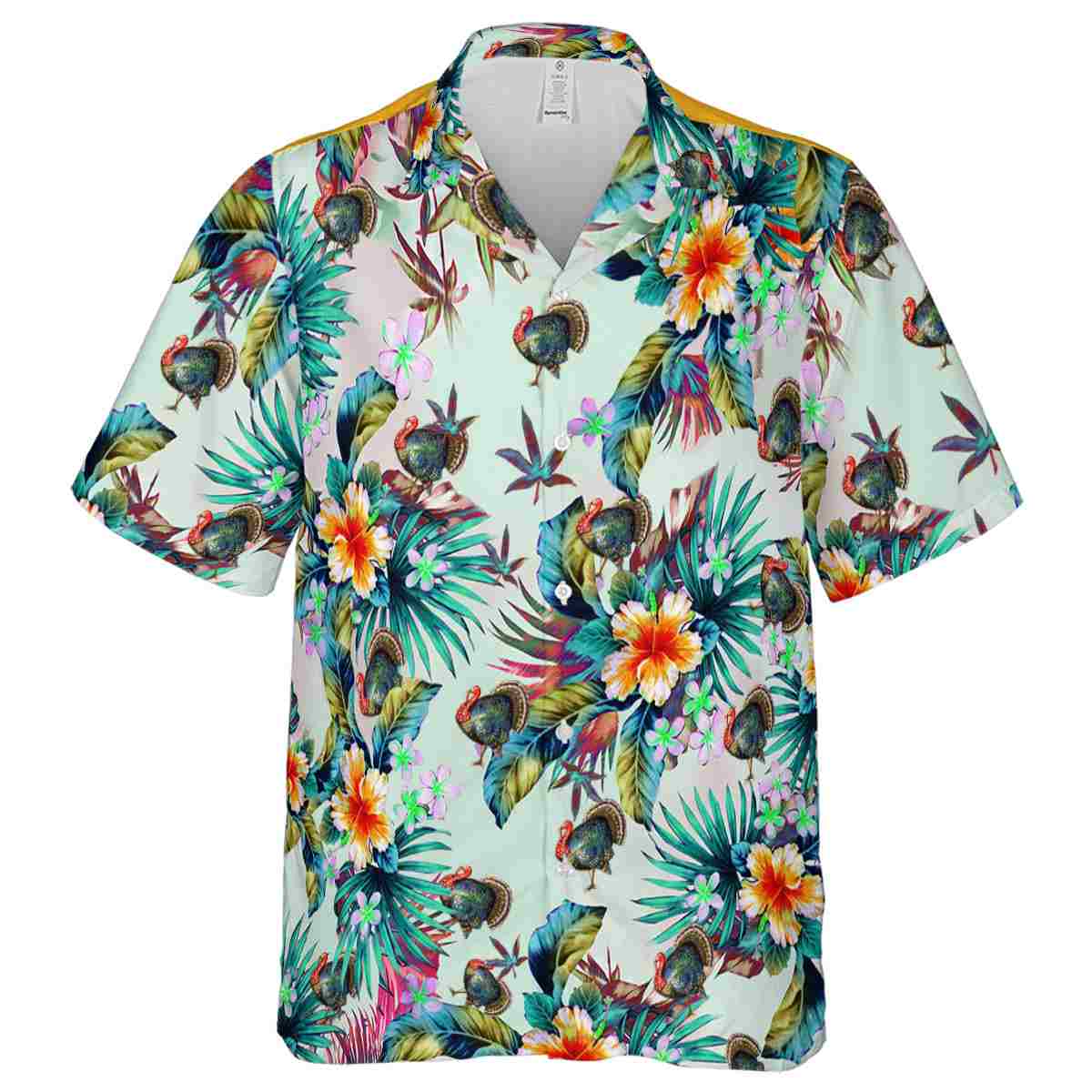 Turkey Floral Burst Hawaiian Shirt Fashion forward Turkey Floral Burst Hawaiian Shirt Fashion forward