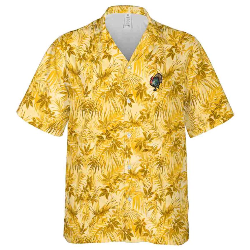 Turkey Foliage Print Hawaiian Shirt Fashion forward