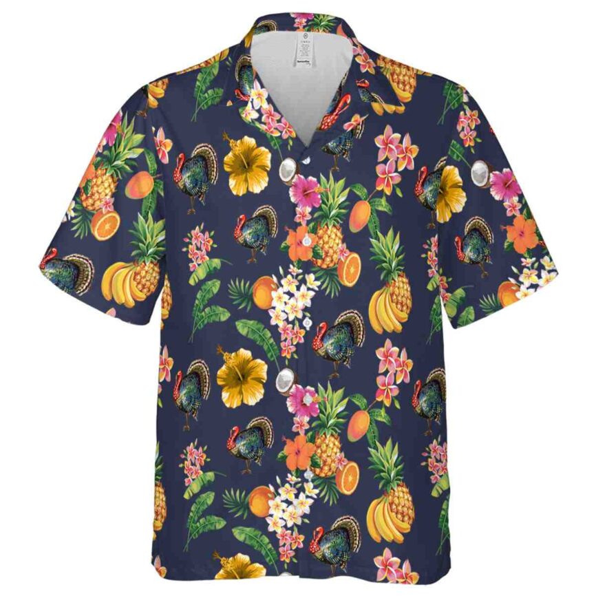 Turkey Fruit Pattern Hawaiian Shirt Fashion forward