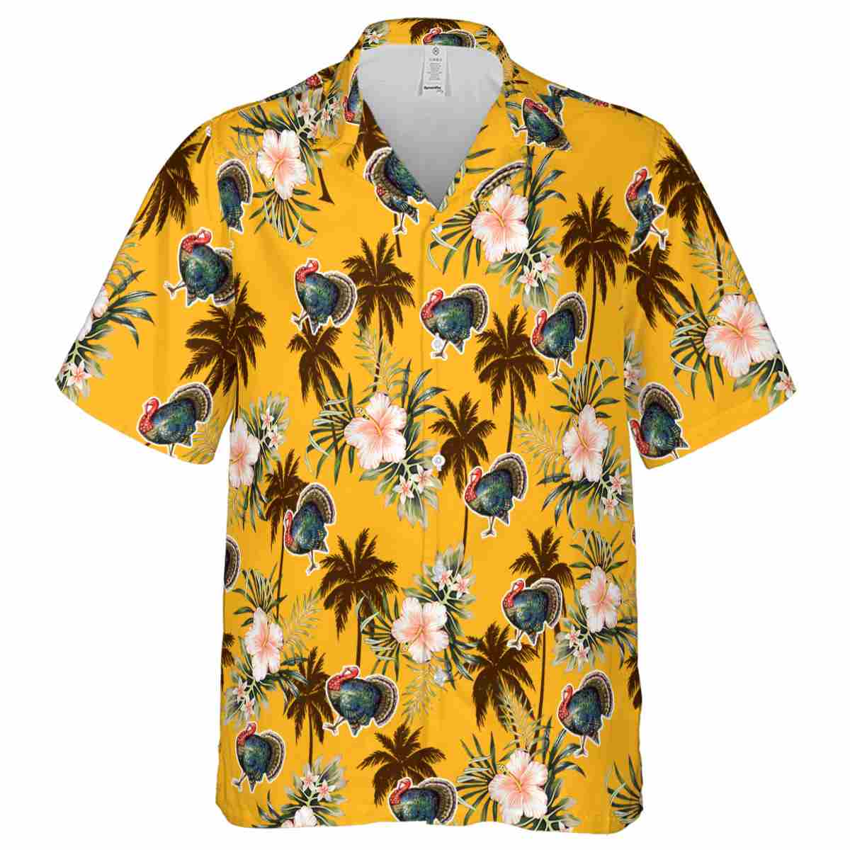 Turkey Hibiscus Palm Hawaiian Shirt Fashion forward Turkey Hibiscus Palm Hawaiian Shirt Fashion forward