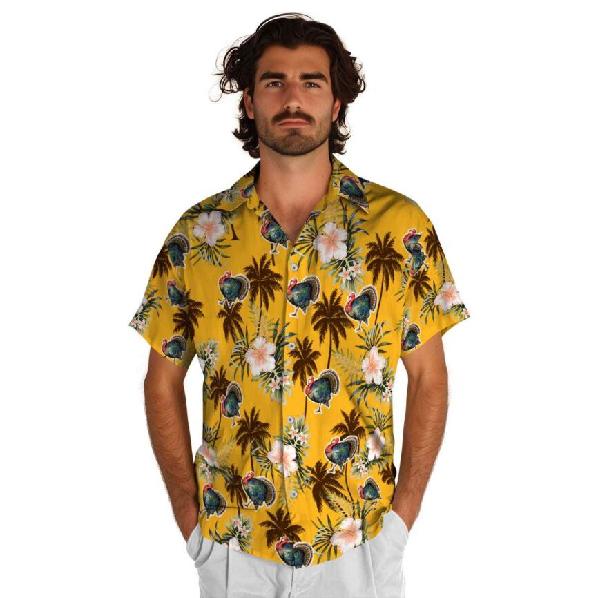 Turkey Hibiscus Palm Hawaiian Shirt New Arrival