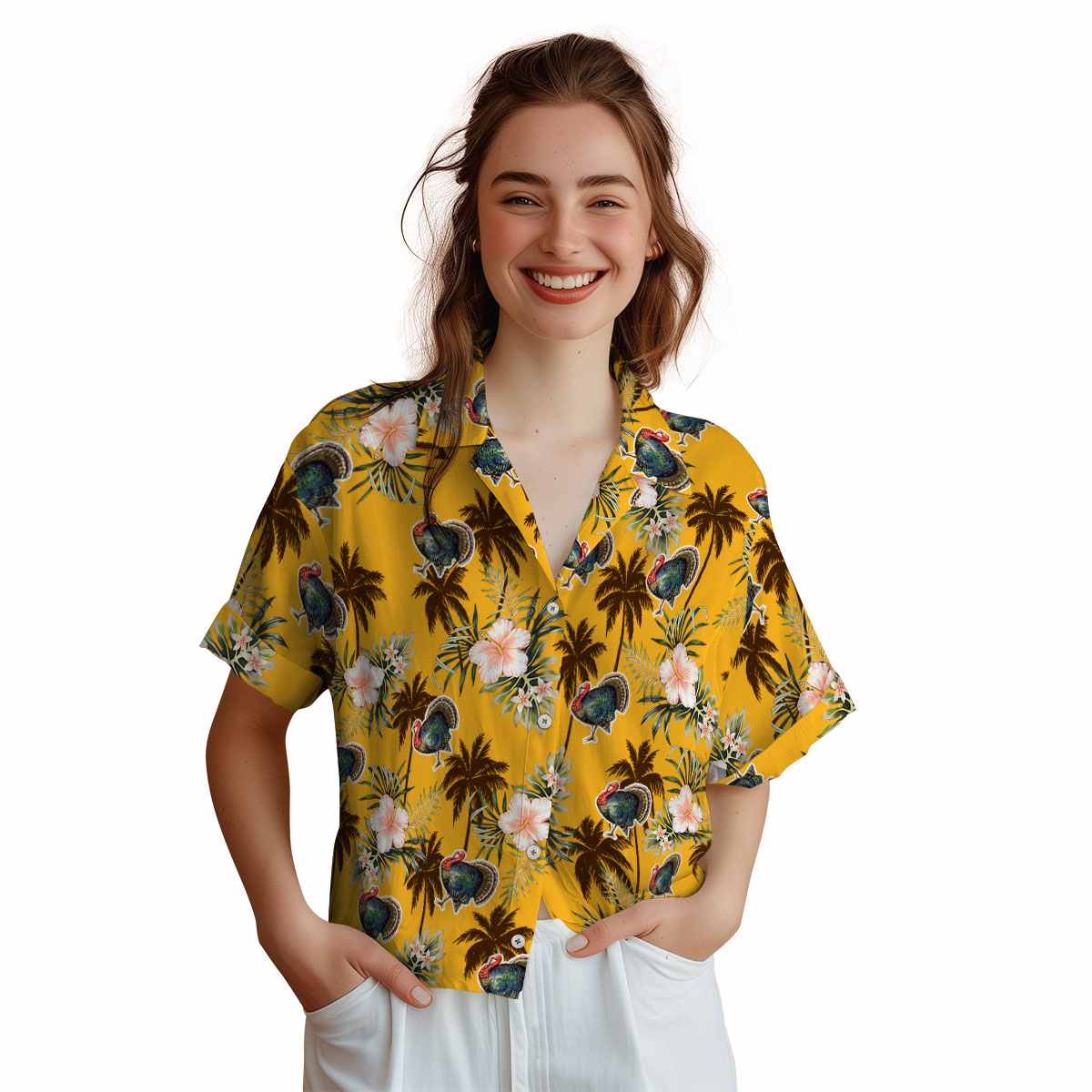 Turkey Hibiscus Palm Hawaiian Shirt Top rated Turkey Hibiscus Palm Hawaiian Shirt Top rated