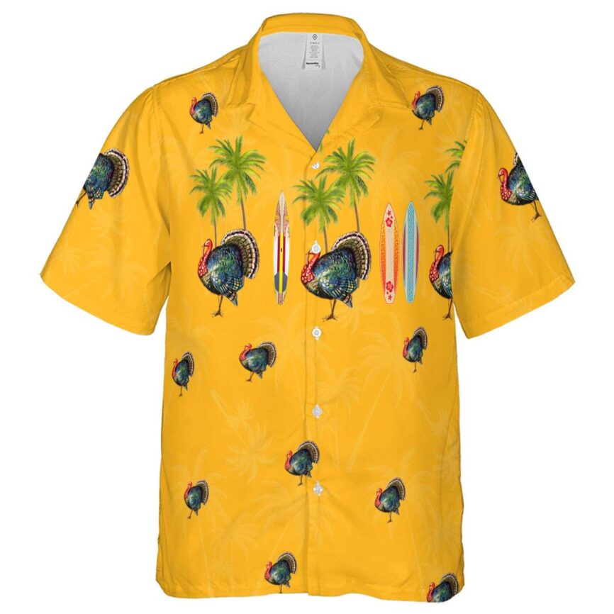Turkey Island Theme Hawaiian Shirt Fashion forward