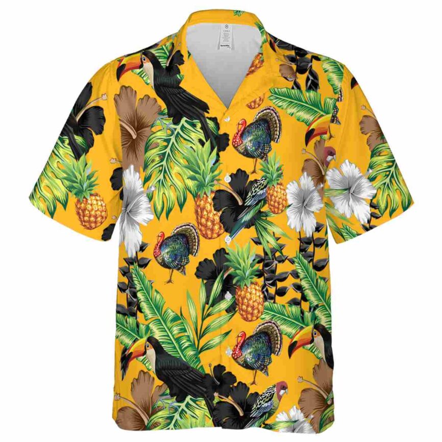 Turkey Leafy Toucan Hawaiian Shirt Fashion forward