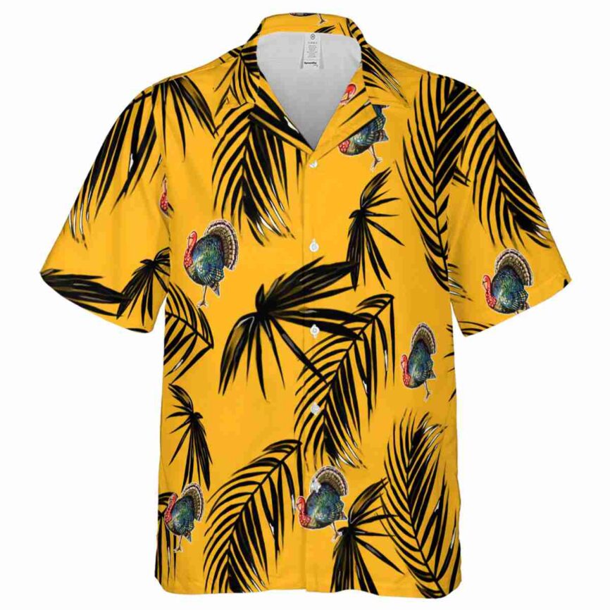 Turkey Monochrome Palm Hawaiian Shirt Fashion forward