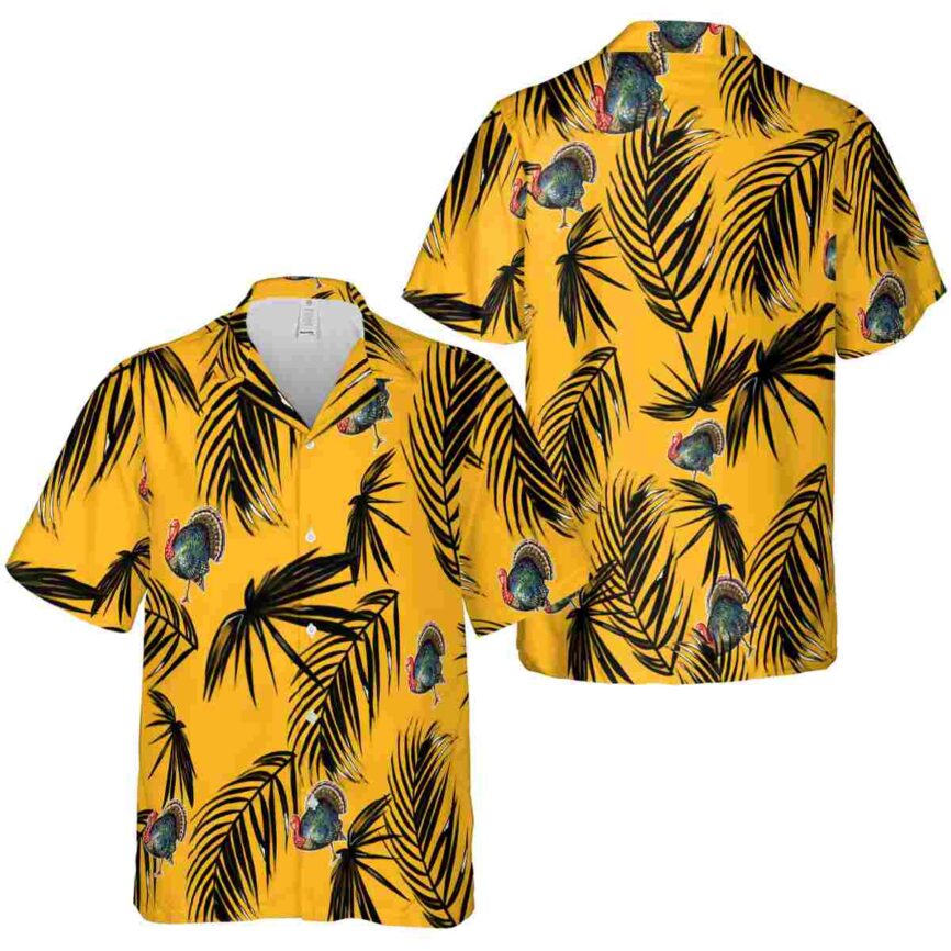 Turkey Monochrome Palm Hawaiian Shirt Premium grade