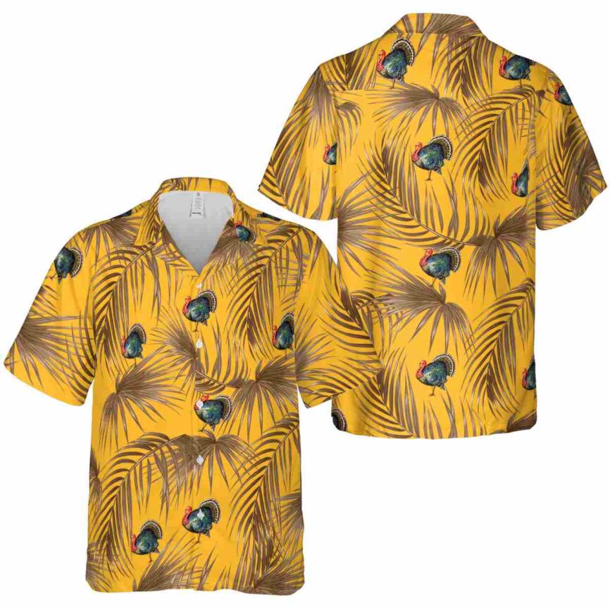 Turkey Palm Frond Hawaiian Shirt Premium grade