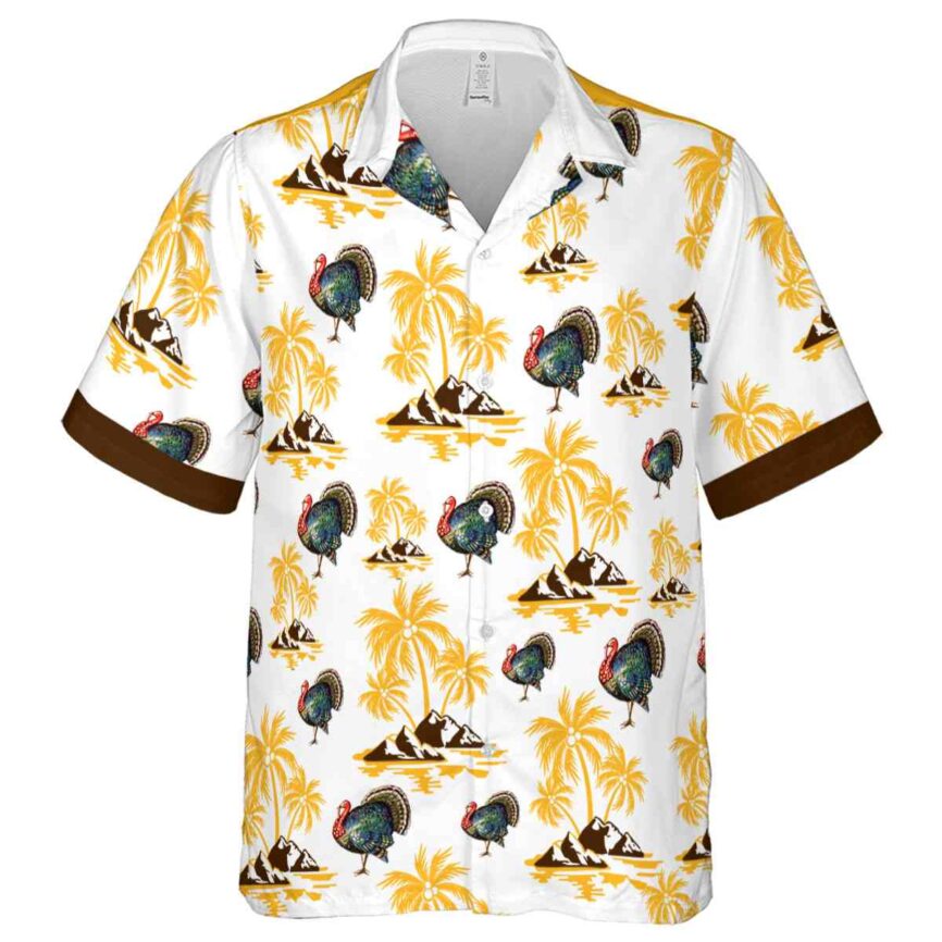 Turkey Palm Island Graphic Hawaiian Shirt Fashion forward